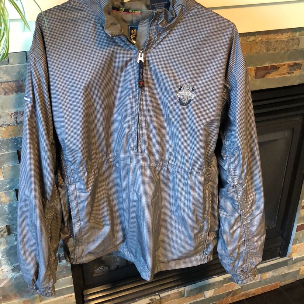Sunice men’s vintage 1/2 zip windbreaker jacket size large